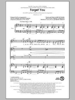 page one of Forget You (SATB Choir)