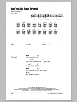page one of You're My Best Friend (Guitar Chords/Lyrics)