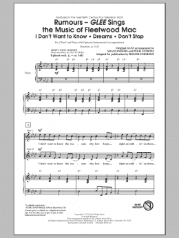 page one of Rumours: Glee Sings The Music Of Fleetwood Mac (2-Part Choir)