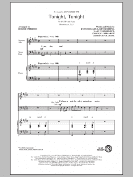 page one of Tonight Tonight (SATB Choir)