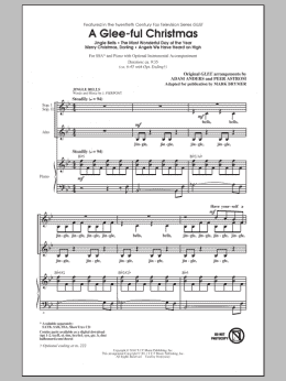 page one of A Glee-ful Christmas (Choral Medley)(arr. Mark Brymer) (SSA Choir)