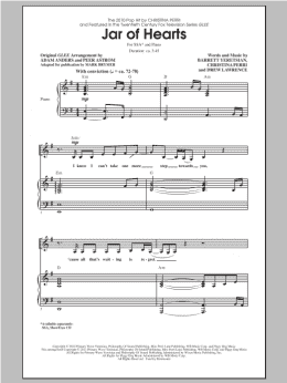page one of Jar Of Hearts (adapted by Mark Brymer) (SSA Choir)