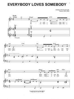 page one of Everybody Loves Somebody (Piano & Vocal)