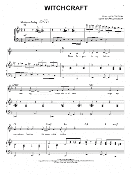 page one of Witchcraft (Piano & Vocal)