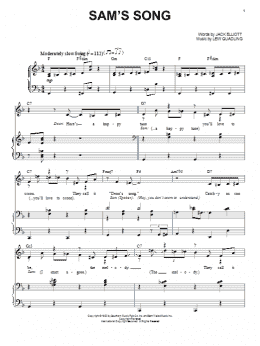 page one of Sam's Song (Piano & Vocal)