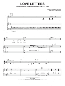 page one of Love Letters (Piano & Vocal)