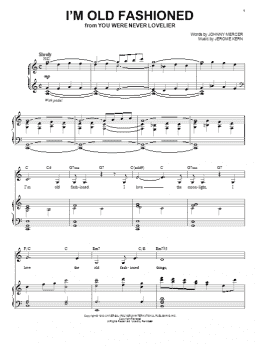 page one of I'm Old Fashioned (Piano & Vocal)