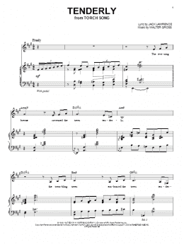 page one of Tenderly (Piano & Vocal)