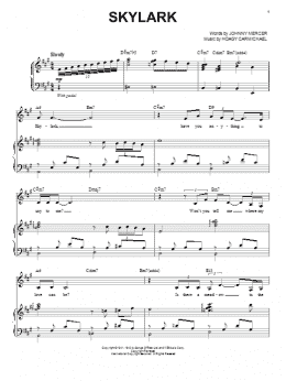page one of Skylark (Piano & Vocal)