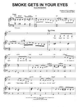 page one of Smoke Gets In Your Eyes (Piano & Vocal)