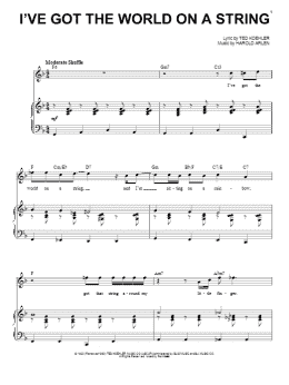 page one of I've Got The World On A String (Piano & Vocal)