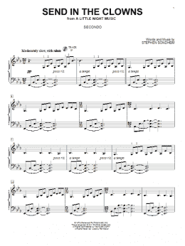 page one of Send In The Clowns (Piano Duet)