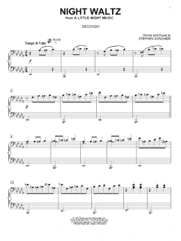 page one of Night Waltz (Piano Duet)