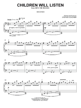 page one of Children Will Listen (from Into The Woods) (Piano Duet)