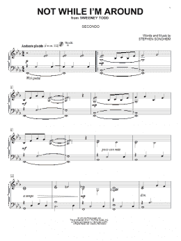 page one of Not While I'm Around (Piano Duet)