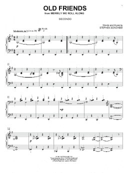 page one of Old Friends (Piano Duet)