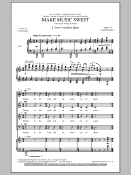 page one of Make Sweet Music (SATB Choir)