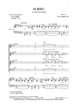 page one of O Joy! (SATB Choir)