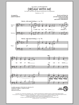 page one of Dream With Me (SAB Choir)