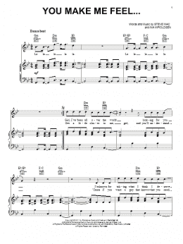 page one of You Make Me Feel... (Piano, Vocal & Guitar Chords (Right-Hand Melody))