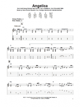 page one of Angelica (Easy Guitar Tab)