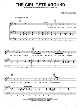 page one of The Girl Gets Around (Piano, Vocal & Guitar Chords (Right-Hand Melody))