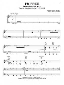 page one of I'm Free (Heaven Helps The Man) (Piano, Vocal & Guitar Chords (Right-Hand Melody))