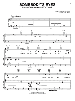 page one of Somebody's Eyes (Piano, Vocal & Guitar Chords (Right-Hand Melody))