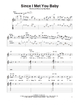 page one of Since I Met You Baby (Guitar Tab (Single Guitar))