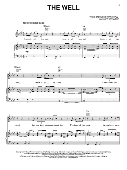 page one of The Well (Piano, Vocal & Guitar Chords (Right-Hand Melody))