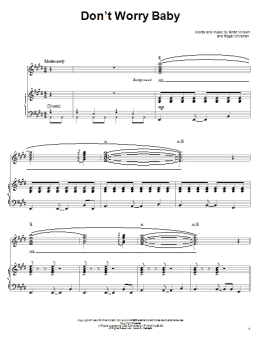 page one of Don't Worry Baby (Piano & Vocal)
