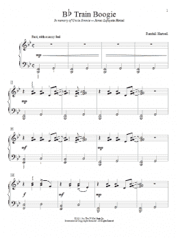 page one of B-Flat Train Boogie (Educational Piano)
