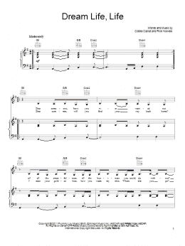 page one of Dream Life Life (Piano, Vocal & Guitar Chords (Right-Hand Melody))