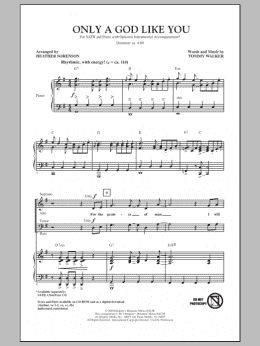 page one of Only A God Like You (SATB Choir)