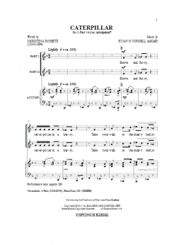 page one of Caterpillar (2-Part Choir)