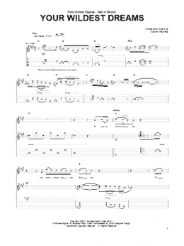 page one of Your Wildest Dream (Guitar Tab)