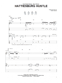 page one of Hattiesburg Hustle (Guitar Tab)
