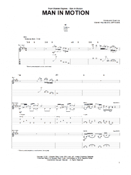 page one of Man In Motion (Guitar Tab)