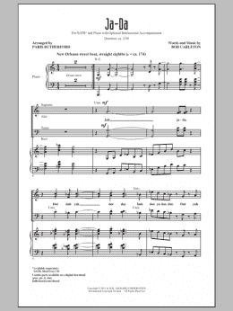page one of Ja-Da (SATB Choir)
