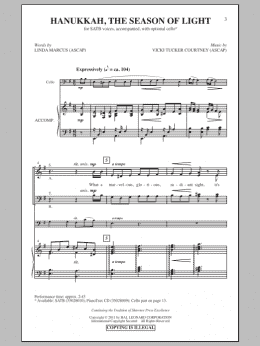 page one of Hanukkah, The Season Of Light (SATB Choir)