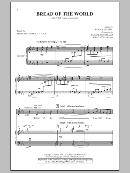 page one of Bread Of The World (SATB Choir)