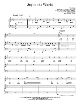 page one of Joy To The World (Piano, Vocal & Guitar Chords (Right-Hand Melody))