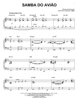 page one of Song Of The Jet (Samba do Aviao) [Jazz version] (arr. Brent Edstrom) (Piano Solo)