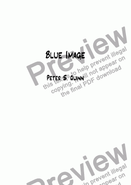 page one of Blue Image