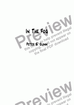 page one of In The Fog