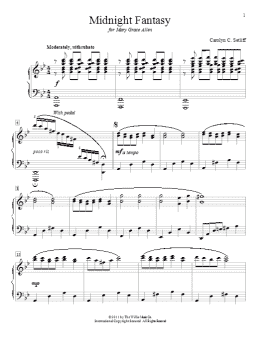 page one of Midnight Fantasy (Educational Piano)