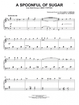 page one of A Spoonful Of Sugar (from Mary Poppins) (Piano Solo)