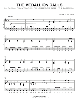 page one of The Medallion Calls (Piano Solo)