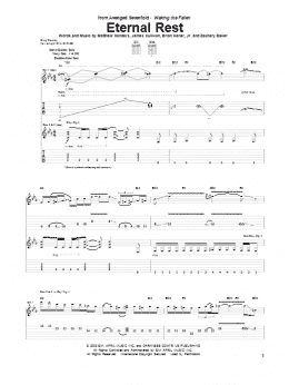 page one of Eternal Rest (Guitar Tab)