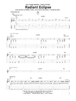 page one of Radiant Eclipse (Guitar Tab)
